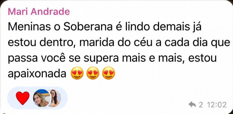 Depoimento Mari Andrade sobre a Soberana